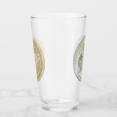 G Creation Büro blaue Blume Glas (Rechts)