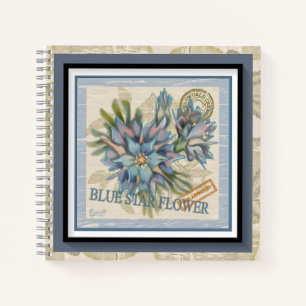 G Creation Büro blaue Blume Notizblock