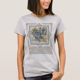 G Creation Büro blaue Blume T-Shirt