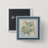 G Creation Büro gelbe Blume Button (Vorne & Hinten)