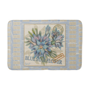 G Creation Office - blaue Blume Badematte