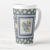 G Creation Office - blaue Blume Milchtasse (Rechte Ecke)