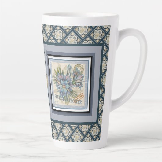 G Creation Office - blaue Blume Milchtasse (Rechts)
