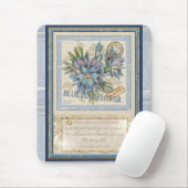 G Creation Office - blaue Blume Mousepad (Mit Mouse)