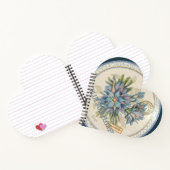 G Creation Office - blaue Blume Notizblock (Innenseite)