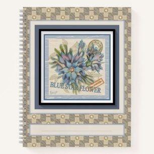 G Creation Office - blaue Blume Notizblock