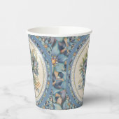 G Creation Office - blaue Blume Pappbecher (Links)