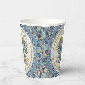 G Creation Office - blaue Blume Pappbecher (Rechts)