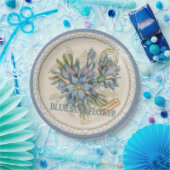 G Creation Office - blaue Blume Pappteller (Party)