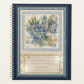 G Creation Office - blaue Blume Planer (Vorderseite)