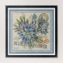 G Creation Office - blaue Blume
