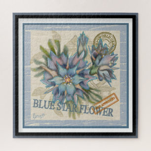 G Creation Office - blaue Blume Puzzle