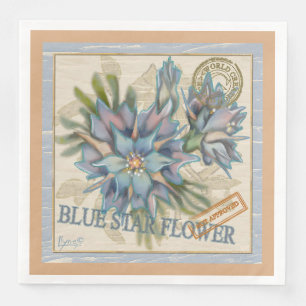 G Creation Office - blaue Blume Serviette