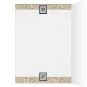 G Creation Office Blue Blume Geburtstagskarte (Innen (Links))