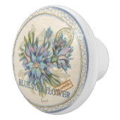 G Creation Office Blue Blume Keramikknauf (Rechts)