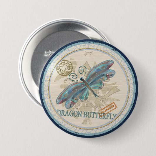 G Creation Office Dragonfly Button (Vorne & Hinten)