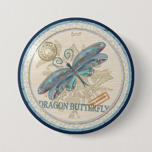 G Creation Office Dragonfly Button (Vorderseite)