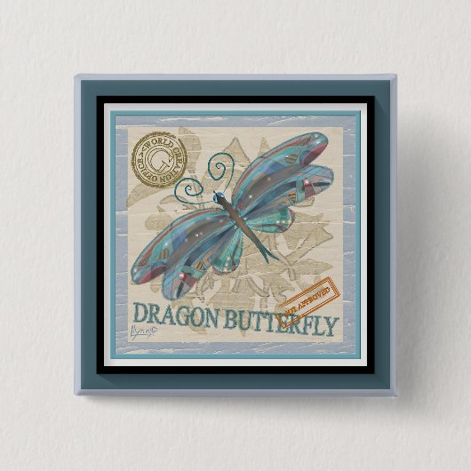 G Creation Office Dragonfly Button (Vorderseite)
