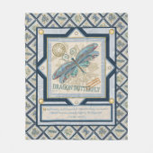 G Creation Office Dragonfly Fleecedecke (Vorderseite)