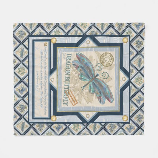 G Creation Office Dragonfly Fleecedecke (Vorderseite (Horizontal))