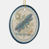 G Creation Office Dragonfly Keramik Ornament (Rechts)