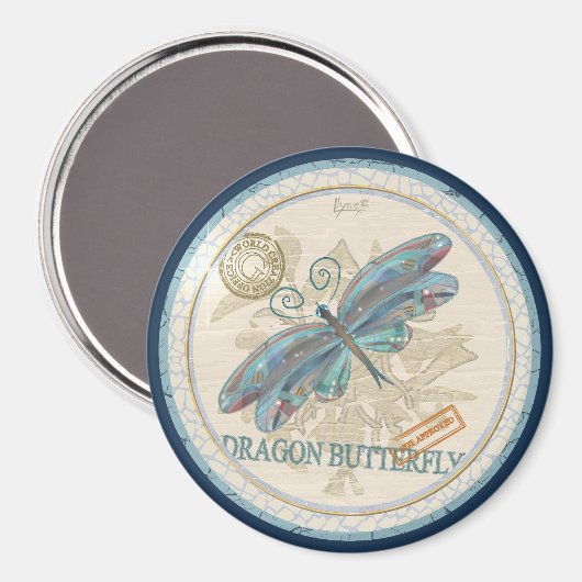 G Creation Office Dragonfly Magnet (Vorderseite/Rückseite)