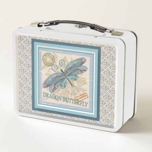 G Creation Office Dragonfly Metall Brotdose (Rückseite)