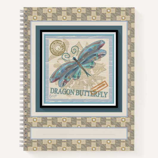 G Creation Office Dragonfly Notizblock (Vorderseite)