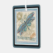 G Creation Office Dragonfly Ornament Aus Metall (Vorderseite links)