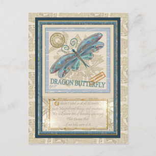 G Creation Office Dragonfly Postkarte