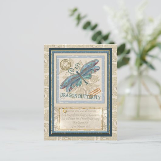 G Creation Office Dragonfly Postkarte (Stehend Vorderseite)
