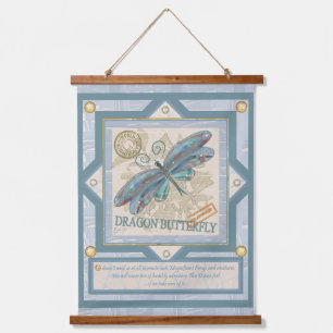 G Creation Office Dragonfly Wandteppich Mit Holzrahmen