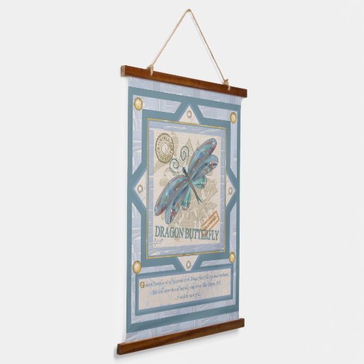 G Creation Office Dragonfly Wandteppich Mit Holzrahmen (Gewinkelt)