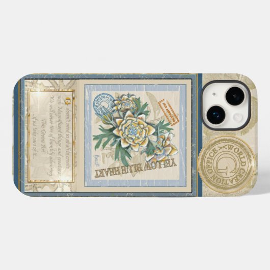 G Creation Office gelbe Blume Case-Mate iPhone Hülle (Rückseite (Horizontal))