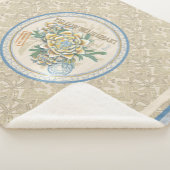 G Creation Office Gelbe Blume Fleece Blanket Sherpadecke (3/4)