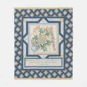 G Creation Office gelbe Blume Fleecedecke (Vorderseite)