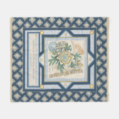 G Creation Office gelbe Blume Fleecedecke (Vorderseite (Horizontal))