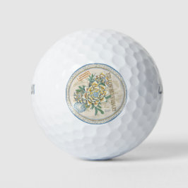 G Creation Office gelbe Blume Golfball