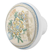 G Creation Office Gelbe Blume Keramik Knob Keramikknauf (Rechts)