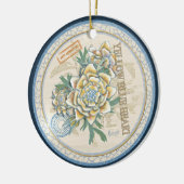 G Creation Office gelbe Blume Keramik Ornament (Links)