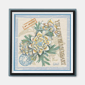 G Creation Office gelbe Blume Magnet (Vorne)