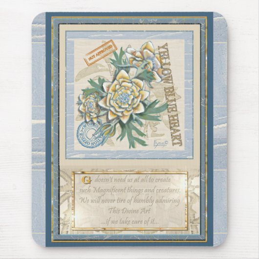 G Creation Office gelbe Blume Mousepad (Vorne)