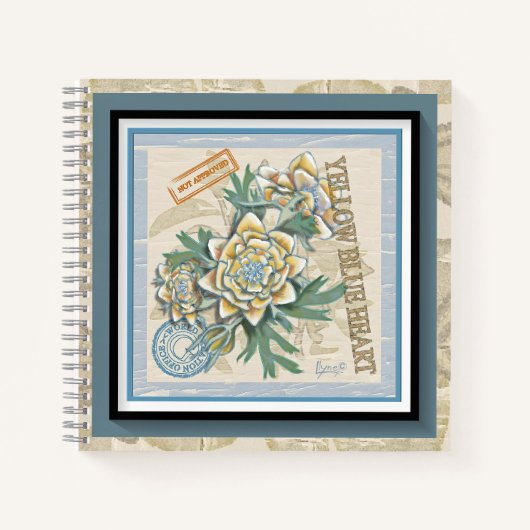 G Creation Office gelbe Blume Notizblock (Vorderseite)