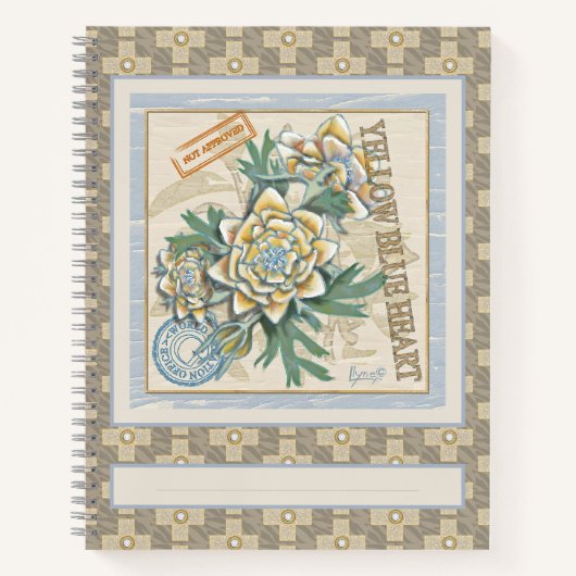 G Creation Office gelbe Blume Notizblock (Vorderseite)