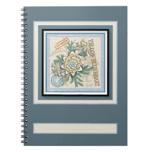 G Creation Office gelbe Blume Notizblock (Vorderseite)