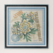 G Creation Office gelbe Blume Puzzle (Vertikal)