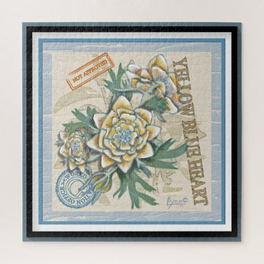 G Creation Office gelbe Blume Puzzle (Vertikal)