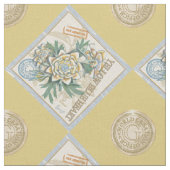 G Creation Office gelbe Blume Stoff (Nahaufnahme)