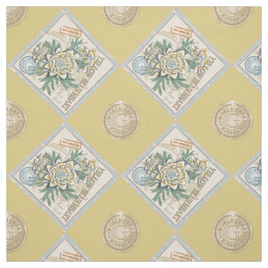 G Creation Office gelbe Blume Stoff (Muster)