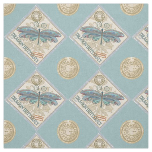 G Creation Office Libelle Stoff (Muster)
